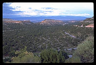 Overlook driving up to Los Alamos, New Mexico.