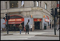 Burger King in central Stockholm