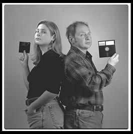 Professor Hal Abelson and daughter Amanda, taken for the back cover of the book they wrote together on the LOGO computer language