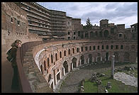 Trajan's Markets, one of the wonders of the Classical world.  The markets were a complex of 150 shops and offices built in the 2nd century AD, not far from Rome's Forum