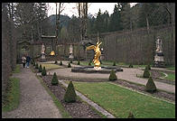 Side yard of Linderhof.  Where Bavaria's King Ludwig II lived.
