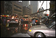 Fire on 8th Avenue at 56th.  Manhattan 1995.