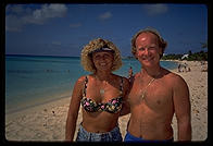Dave and Rhonda, Canadians vacationing in the Cayman Islands