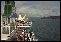 On the ferry from the North Island to the South Island (of New Zealand)