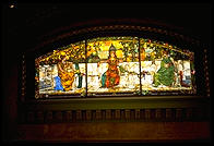 A stained glass window in the old train station.  St. Louis, Missouri