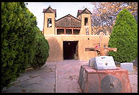 Exterior of the church in Chimayo, New Mexico