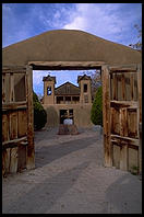 Exterior of the church in Chimayo, New Mexico