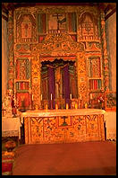 Interior of the church in Chimayo, New Mexico