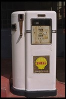 Shell gas pump.  Sutter Creek.  Highway 49.  California