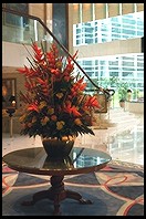 Bouquet in lobby of Island Shangri-La Hotel.  Hong Kong