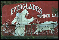Everglades Wonder Gardens sign.  SW Florida