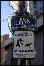 Digital photo titled rue-cler-sign-tight