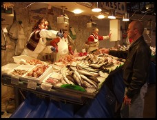 Digital photo titled boqueria-fish-transaction