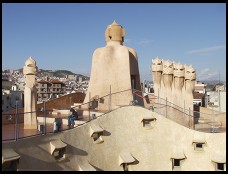 Digital photo titled casa-mila-roof-overview