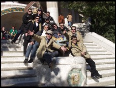 Digital photo titled parc-guell-dragon-crowd