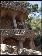 Digital photo titled parc-guell-two-stories-strange-columns