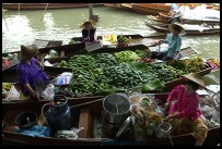 Digital photo titled floating-market-boat-conversation