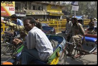 Digital photo titled bicycle-rickshaws-on-chandni-chowk