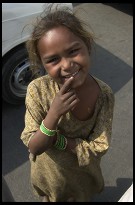 Digital photo titled red-fort-beggar-girl
