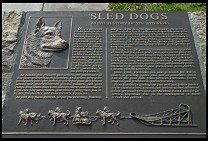 Digital photo titled sled-dogs-plaque
