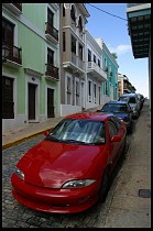 Digital photo titled old-town-red-car-1