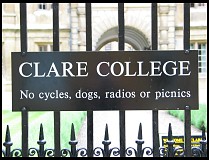Digital photo titled clare-college-sign